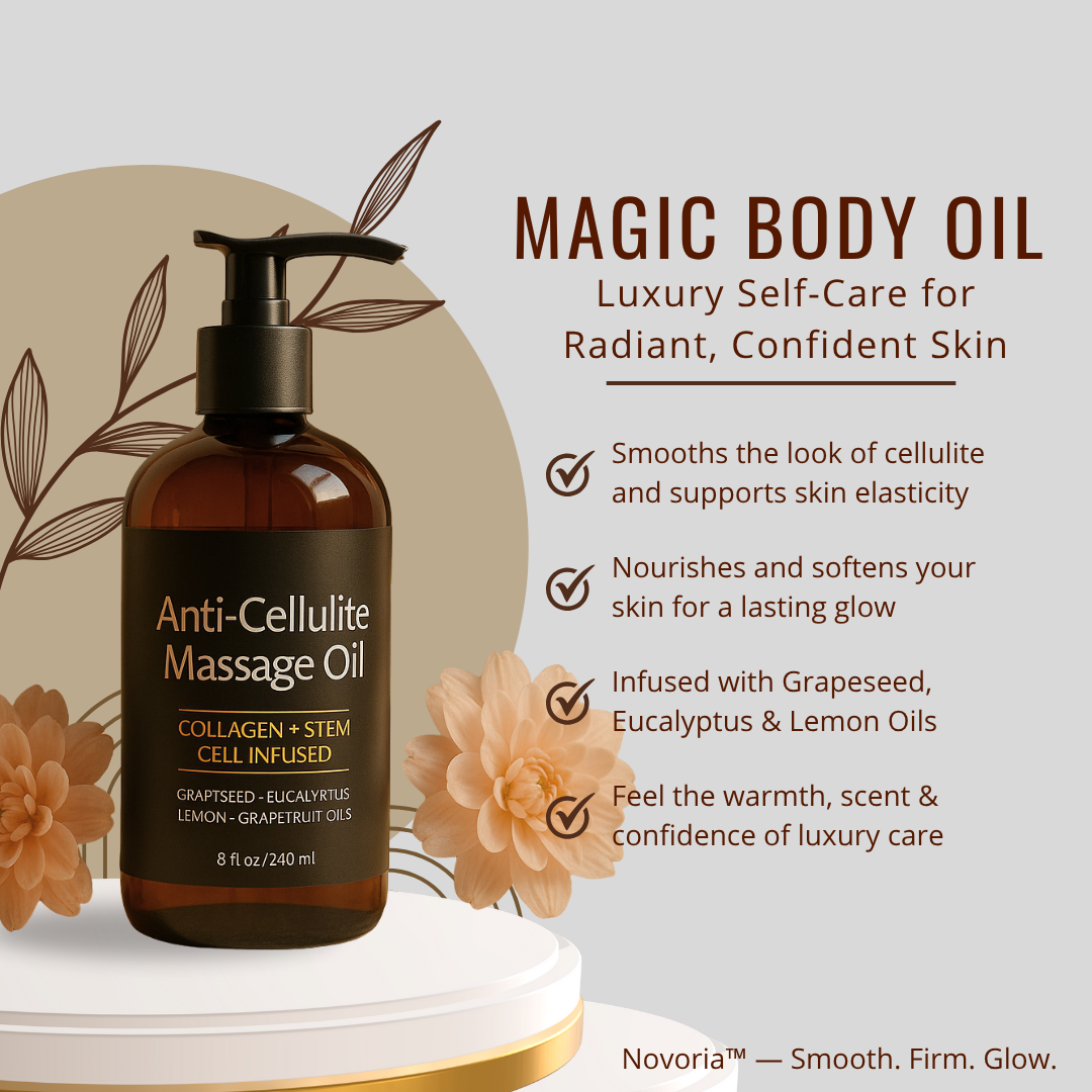 Novoria™ Magic Body Oil — Smooth, Firm & Hydrate Your Skin