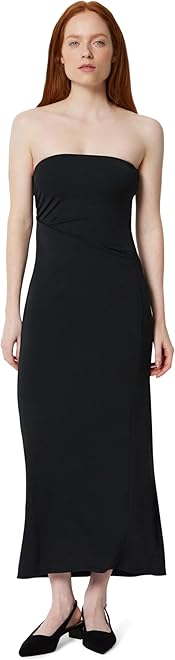 Women's Slim-Fit Matte Jersey Strapless Maxi Dress