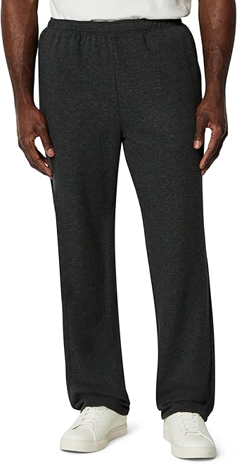 Men's Regular Fit French Terry Open Bottom Sweatpant