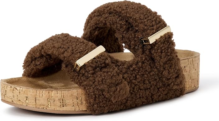 Women's Adjustable Double Strap Cork Sandals