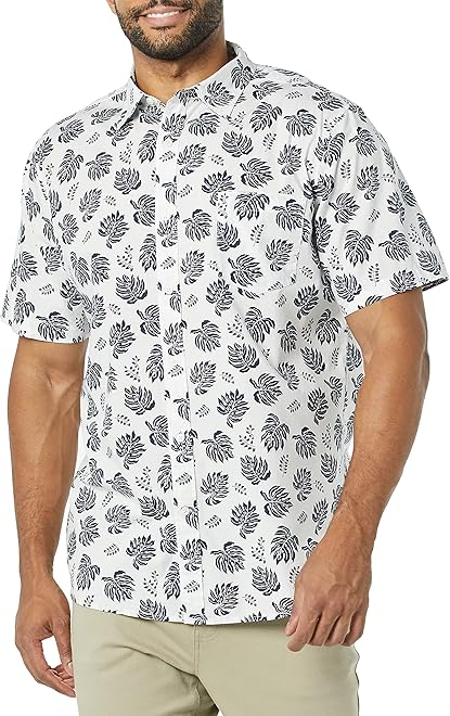 Men's Slim-Fit Short-Sleeve Poplin Shirt